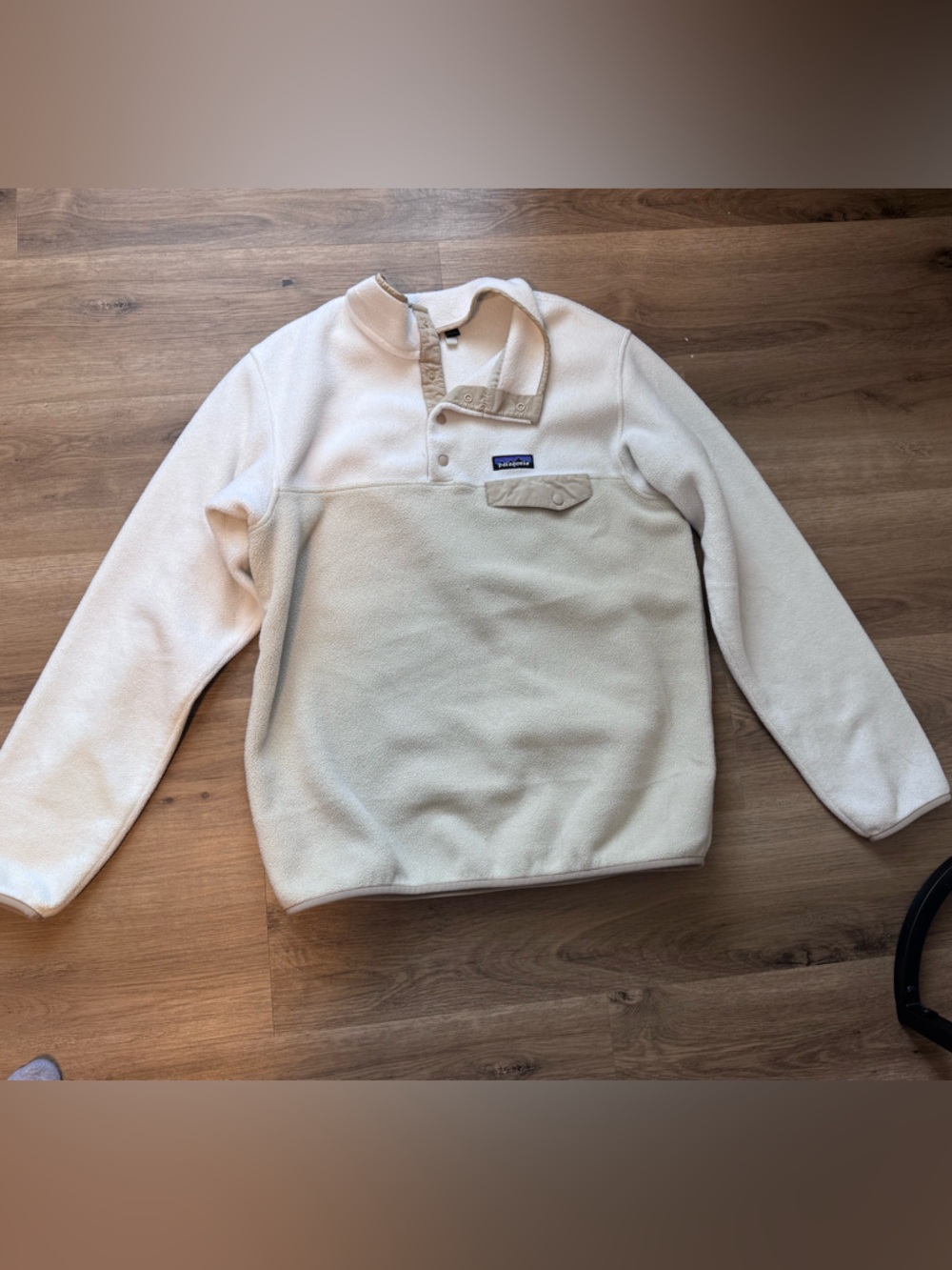 Patagonia Off-White Synchilla Fleece Pullover - Black Label